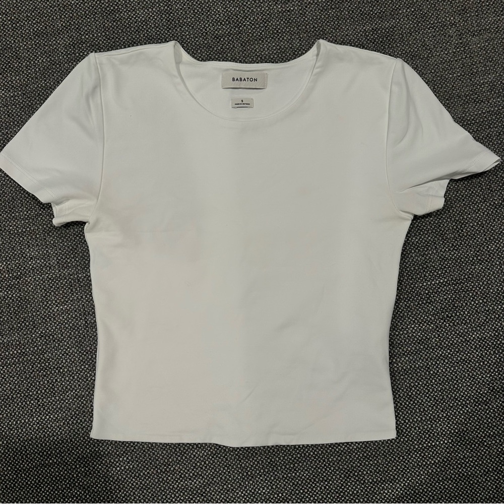 Contour Crew Cropped T-Shirt - Small